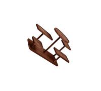 YUSSEQDD Wooden Display Rack Sturdy Space Optimization Convenient Holder Managing Small Items Dolls Or Flowerpots Wooden Display Holder Party Decoration Convenient , Walnut , 29.5x13x21cm