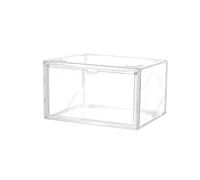 YUSUZH 1/2 pcs Large Plastic Bread Holder Box, Stackable Storage Container,Clear Boxes For Kitchen Countertop,Pantry for Homemade Bread(36X23X27cm 2PCS)