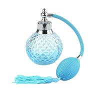 YUSUZH 100ml Vintage Crystal Perfume Bottle Spray Atomizer Glass Lady Gift for Traveling(Blue)