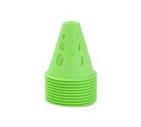 YUSUZH 20PCS Hollow Windproof Roller Skating Cone Post Soccer Sports Obstacle Angle Markers Pile Skate Marking Training Road for Outdoor Sports(Green)