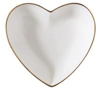YUSUZH 2pcs Lovers Heart-Shaped Bowl Phnom Penh Ceramic Fruit Salad Love Household Tableware Dessert Large for Fruit & Salad(3.5 Inch)