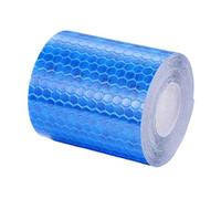 YUSUZH 4PCS 5cm*3.0m Reflective Tape Sticker for Ight Warning Label Sticker Safety Mark Tape Self-adhesive for Motorcycle Bicycle Reflector for Outdoor Stairs(Blue)