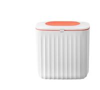 YUSUZH Kitchen Trash Can Wall Mounted Hanging Bin With Lid Garbage For Cabinet Under Sink Waste Compost 8L for Kitchen,Cabinet(Orange)