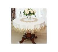 YUSUZH Lace Tablecloth Pastoral Round Dining Table Cloths for Kitchen Dinning Tabletop