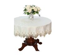 YUSUZH Lace Tablecloth Pastoral Round Dining Table Cloths for Kitchen Dinning Tabletop