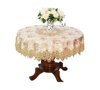 YUSUZH Lace Tablecloth Pastoral Round Dining Table Cloths for Kitchen Dinning Tabletop