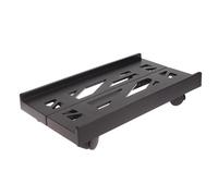 YUSUZH Under Desk Holder Adjustable Mobile CPU Stand Ventilated Computer Tower PC for Home Office, Under Desk(Black)