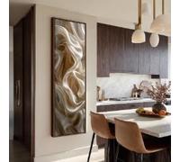 YUSUZHU Long Narrow Wall Art, Tall Thin Canvas Print, Vertical Abstract Art, Modern Print, Narrow Hallway Wall Decor, Painting(35x105cm/Frameless)