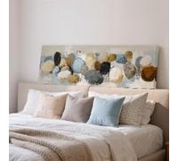 YUSUZHU Mid Century Stones Canvas Art, Long Narrow Framed Print, Wide Panoramic Decor, Large size Earth Tones, Wabi Sabi Wall Art(65x195cm/Frameless)