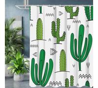 YUSUZHU Plant Cactus Bathroom Shower Curtain Dwarf Waterproof fabric bathroom Curtain With 12 Hooks Sunflower Home Decor 90x200cm/35x79in(WxH)