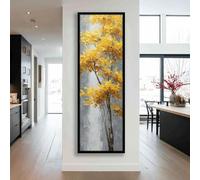YUSUZHU Tall Thin Canvas Wall Art, Narrow Vertical Canvas Print, Wall Decor, Tree Canvas, Vintage Art, Rustic Farmhouse Decor(50x150cm/Inner Frame)