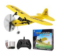 yusvwkj RC Airplane Easy to Fly FX-803 Plus EPP RC Plane with USB Charging, 2.4GHz Remote Contro Glider,Suitable for Beginners, Children and Adults Yellow
