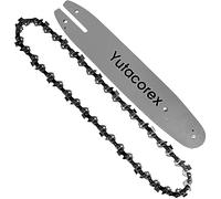 Yutacorex 10 inch Chainsaw Guide Bar and Chain Combo,Replacement Accessories Fits Remington 106821A; rm1015ps;RM1025SPS;Replaces 097567-01 10SB;540524 and 795-00112;Fits LYNXX 63286（1chain+1Bar）