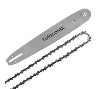 Yutacorex 14in Chainsaw Guide Bar & Chain, 3/8" Low Profile, 0.043" Gauge, 52 Drive Links, Fits EGO CS1400, CS1401, Homelite UT43104, RYOBI RY40502, WORX, Kobalt KCS4040-06, SKIL