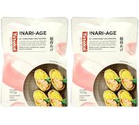 Yutaka Inari Sushi Pockets Seasoned Fried Tofu Pouches Soybean Curd 10 Pieces 180g (Pack of 2)