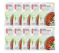 Yutaka Katsu Curry Sauce with Vegetables 200g (Pack of 10) | Mild & Rich Japanese Curry | Ready-to-Serve with Veggies | Perfect for Quick Meals & Katsu Dishes