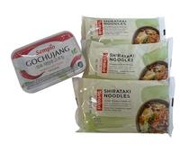 Yutaka Low Carb White (Konjac) Shirataki Noodles Korean Gochujang Chilli Paste 170g Bundle (4 Items) - Gluten Free, Vegan, Keto Friendly Stir Fry Meal Kit