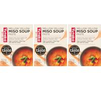 Yutaka - Mellow Yellow Miso Soup Paste, 50g (3 Sachets) - Japanese-Style Instant Soup - Made with Authentic Shinshu Miso - High in Protein, MSG Free - Quick, Easy & Vegan-Friendly