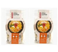 Yutaka Miso Ramen Japanese Noodles Meal Kit Authentic Ramen with Miso Soup Base - 184g (Pack of 2)