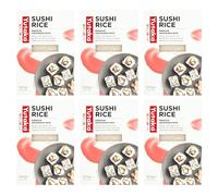 Yutaka Premium Grade Sushi Rice 500g (Pack of 6) | Japanese-Style Sticky Short Grain Rice | Makes 6 Servings | Ideal for Sushi, Onigiri, Rice Bowls & Oriental Dishes | Quick & Easy to Prepare