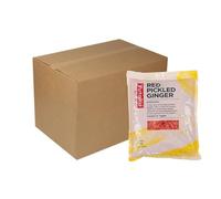 Yutaka Shredded Pickled Ginger (Benishoga) 1.5kg (Pack of 10) | Authentic Japanese Condiment | No MSG | Ideal for Ramen, Okonomiyaki, Bento & Teppanyaki | Vegan-Friendly, Ready to Use