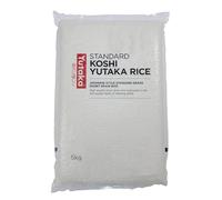Yutaka Standard Koshi Rice, 5kg - Japanese-Style Short-Grain - Soft, Slightly Sticky Texture - Ideal for Sushi, Donburi, Bento & Authentic Meals