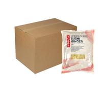 Yutaka Sushi Gari Pickled Ginger Non-Coloured - Premium Grade 1.6kg (Pack of 10) | Authentic Japanese Sushi Ginger | No Artificial Colouring | Vegan-Friendly & Ready to Serve