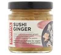 Yutaka Sushi Ginger 120g (Pack of 4) | Sweet & Mild Pickled Ginger | 100% Natural, Vegan-Friendly | Perfect for Sushi, Sashimi & Asian Cuisine | No Artificial Colours or Preservatives