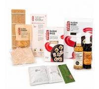 Yutaka Sushi Making Kit with Ingredients & Bamboo Sushi Mat | Rice (Premium and Standard), Nori Sheets, Organic Tamari Soy Sauce, Rice Vinegar, Ginger, Wasabi & Guide