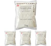 Yutaka Tempura Batter Mix 1kg | Japanese-Style Tempura Batter for Light & Crispy Coating | Quick Mix with Cold Water | Bulk 1kg Bag for Home & Professional Use | Vegan (Pack of 4)