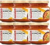 Yutaka Traditional Korean Kimchi 200g (Pack of 6) | Authentic Fermented Napa Cabbage | Spicy, Tangy & Umami-Rich | Ready to Eat Side Dish, Stir-Fries & Noodle Bowls | Vegan & Gluten-Free