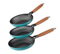 YUTANN Nonstick Frying Pan Set, 8" 10" 12" Ceramic Frying Pans, Pre-seasoned Cast Iron Pan Cookware Set with Removable Handle, Dishwasher Safe, Free of PFAS & PFOA, Compatible with All Stovetops