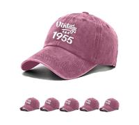 Yutdeng Baseball Cap for Men/Women Cotton Summer Cap Vintage Unisex Hat 80th/70th/60th/50th/40th/30th Birthday Gifts Decorations Adjustable Size,Wine Red,70th