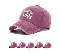 Yutdeng Baseball Cap for Men/Women Cotton Summer Cap Vintage Unisex Hat 80th/70th/60th/50th/40th/30th Birthday Gifts Decorations Adjustable Size,Wine Red,30th