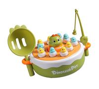 YUTNGYNG Dinosaur Theme Fishing Game Board Rotating Board Fishing Toy With Music For Kids Early Education Learning Birthday