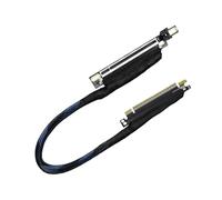 YUTNGYNG Fast Speed 64GT/s PCIe 5.0 GPU Extension Cable 270° Turn Braided Wiring Cord, Bidirectional Bandwidth,Left Exit Graphics Extension Cable