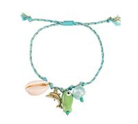 YUTNGYNG Oceanics Inspire Ceramic Starfishes Adjustable Braided Cord Jewelry With Shell Fish Charm Beach Accessory Ceramic Bead Rope