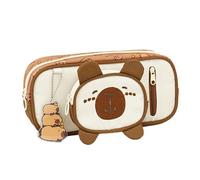 YUTNGYNG Pens Bag Animal Pencil Case Large Capacity Pencils Holders Aesthetic Pen Pouches School Supplies Lovely Large Capacity Capybara Aesthetic