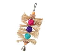 YUTNGYNG Pet Bird Chew Toy Natural Colorful Rattan Sphere For Cockatiel Conure Cockatoos Teeth Grinding Toy For Cage