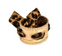 YUTNGYNG Statement Pieces Retro Alloy Ribbon Bangle With Intricate Floral Patterns For Casual Event Formal Occasions Vintage Colorful Ribbon