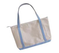 YUTNGYNG Versatile Checkered Canvas Tote Bag Lightweight Design For Work Travel Gym Essentials Checkered Crossbody Bag With Organizational Pockets