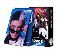 Yuto Stray Kids Photocards Album 92 PCS Stray Kids album Karma Photo Cards Karma lomo card Gift Lomo Cards Merch for Boys and Girls