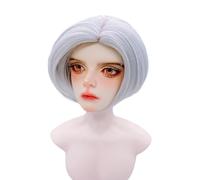Yutotue 1/6 BJD Dolls Short Hair Wig Fashion Accessories for 1/6 BJD SD Doll DIY Replace (Silver)
