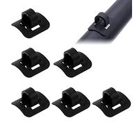 YUTOU Bike C-Clips 6 PCS Bike Cable Clips with Buckle Bike Brake Cable Guide Clips Aluminum Self-Adhesive C-Clips Clamps Bicycle Cable Line Tube Pipe Clips for MTB Road Mountain Bike Guide