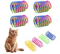 YUTOU Cat Spring Toys 20 Pack Plastic Coil Spiral Springs Interactive Cat Toys Colorful Cat Toys Spring Soft Durable Cat Activity Toy to Kill Time and Keep Fit Kitten Toys for Indoor or Outdoor