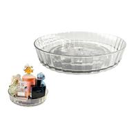 Yutry&lyin Snowflake Pattern Rotating Spice Organiser for Kitchen Countertop, Multipurpose Spice Lazy Susan, Perfume stand, Cupboard storage organiser, 21cm (1, Clear Grey)