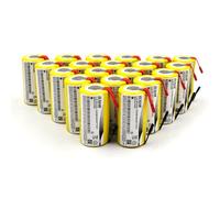 YUTSUJO (20-Pack) Sub C 1.2V 2000mAh Ni-CD SC Rechargeable Battery for Power Tools (with Tabs)