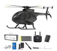 YUTT 1/16 Scale 250-Class 2.4G 9CH RC MD500 Military Helicopter Model With LED Lights, 6G/3D Switchable Modes, 3D Stunt Plane, One-key Landing And Takeoff (RTF Version)