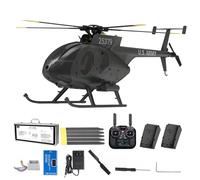 YUTT 1/16 Scale 250-Class 2.4G 9CH RC MD500 Military Helicopter Model With LED Lights, 6G/3D Switchable Modes, 3D Stunt Plane, One-key Landing And Takeoff (RTF Version)