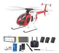 YUTT 1/16 Scale F119S MD500 LittleeBird RC Helicopter, 250-Class 2.4G 9CH RC Military Airplane Model With LED Lights, 6G/3D Switchable Modes, 3D Stunt Plane